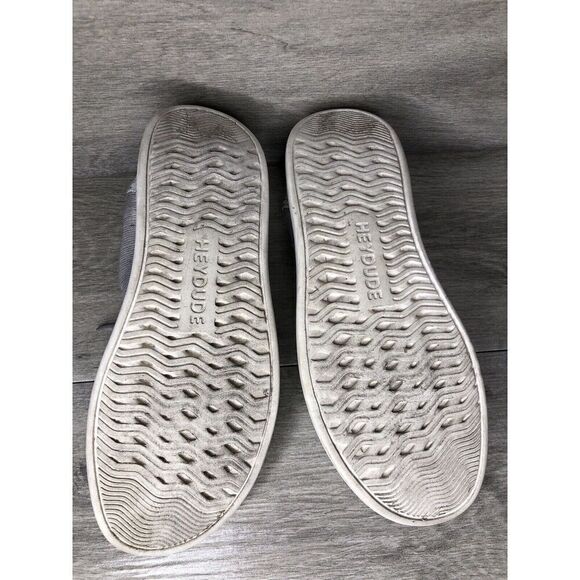 Hey Dude Wendy Rise Sox Stone White Textile Slip On Comfort Shoes Women 8M US/39 - Picture 14 of 16